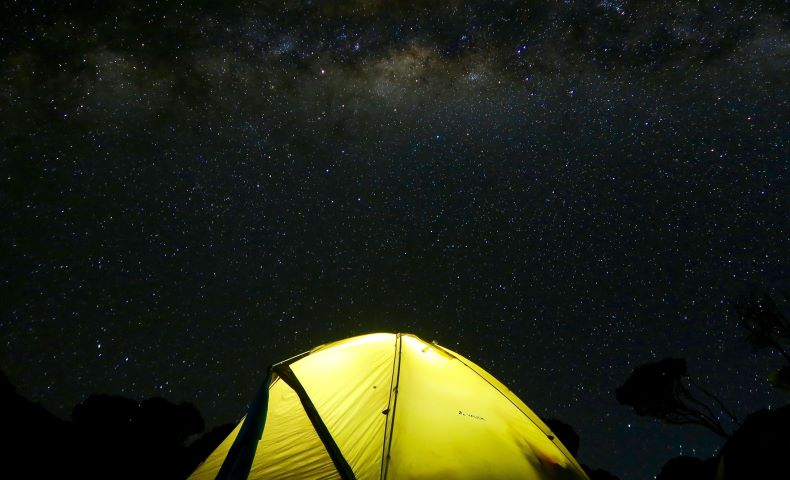 Solar powered camping